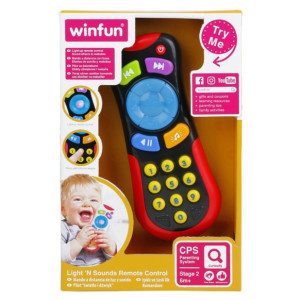 Controle Remoto Do Bebê Winfun 0723b Com Sons E Luzes Educativos