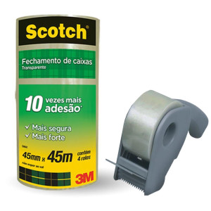 Fita Para Empacotamento Scotch 5802 Trans.45x45m+dispe-031044-48493