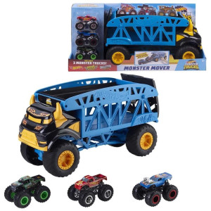 Hot Wheels Monster Trucks Mover+3 Trucks Vehicle