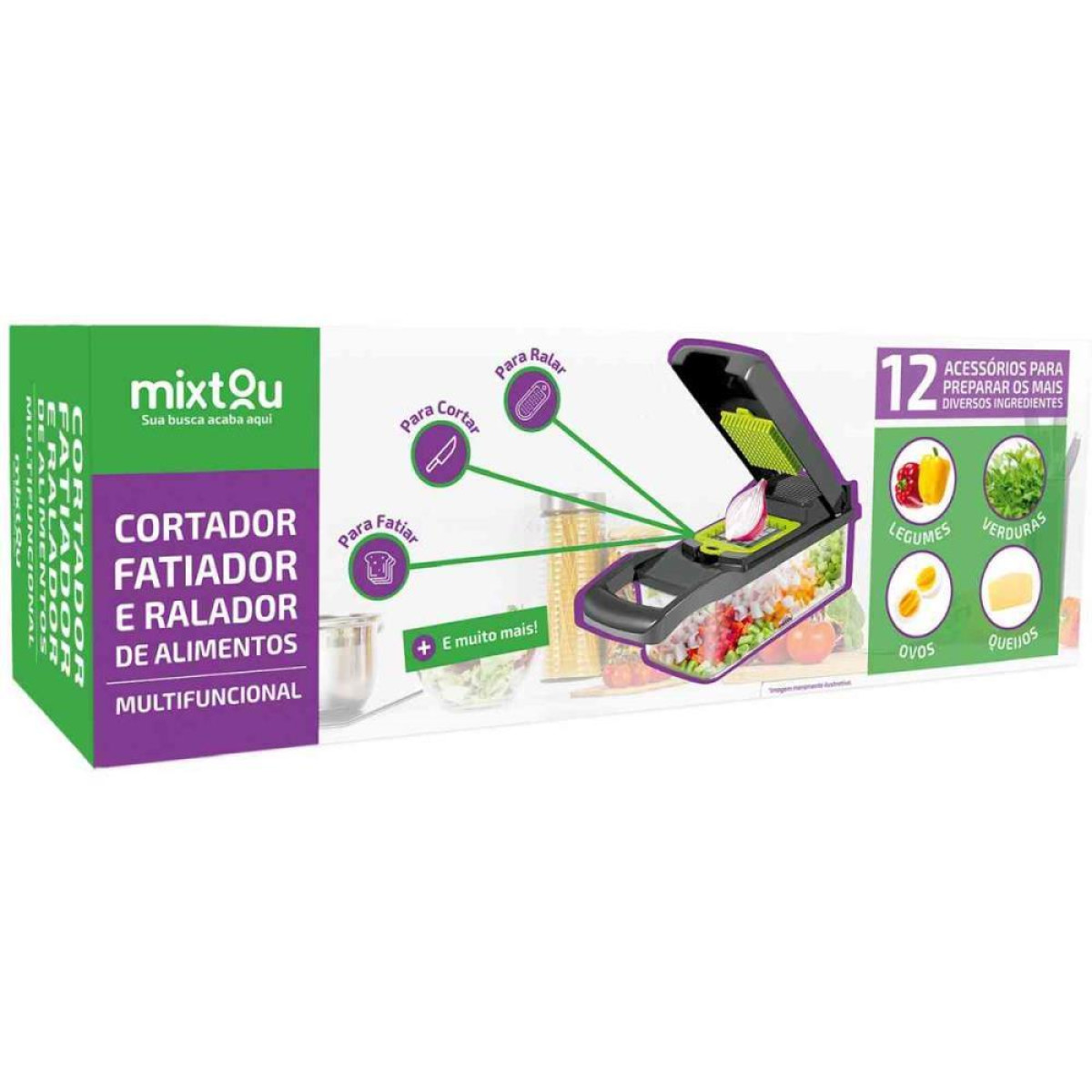 Utensilio Domestico Cortador/fatiador Mult. 12 Pcs-127882-68982