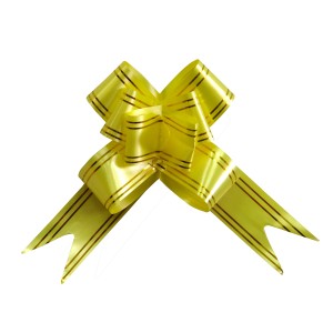 Laço Fácil Dourado 1,8x34cm 10 Unidades Com Fio Dourado-4763-15443