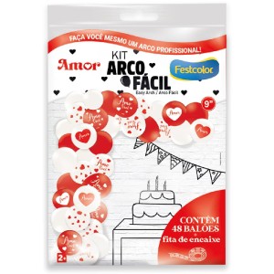 Kit Arco Fácil De Balões Amor 3 Unidades-111577-15991