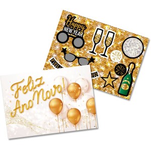 Kit Decorativo Ano Novo Com 10 Unidades