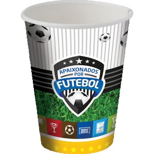 Copo Papel 200ml Apaixonados Por Futebol Com 8 Unidades-104000-49276