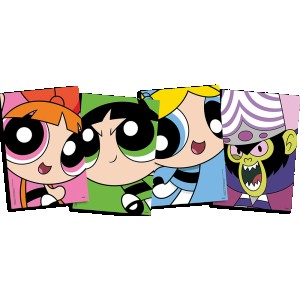 Quadros Decorativos As Meninas Super Poderosas Com 4 Unidades-110162-11217