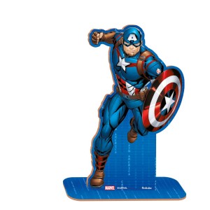 Personagem Mdf P Capitão America Avengers Com 6 Unidades-109189