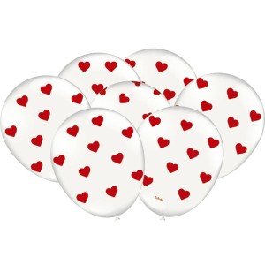 Balão Decorado Coracao Com 25 Unidades
