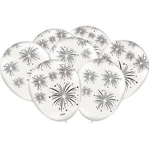 Balão Decorado Estrela De Prata Com 25 Unidades