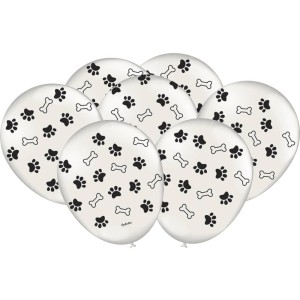 Balão Decorado Patinhas E Ossinhos Com 25 Unidades