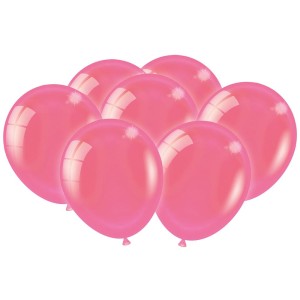 Balão Rosa Citrico Metallic Com 25 Unidades