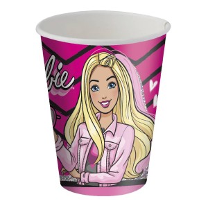 Copo Papel 200ml Barbie Com 8 Unidades