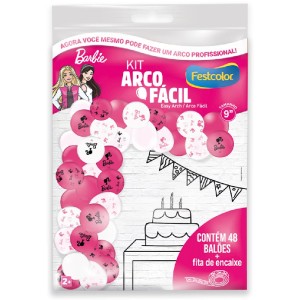 Kit Arco Fácil De Balões Barbie 3 Unidades-111563-22618