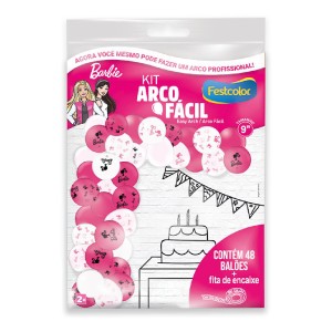 Kit Arco Fácil De Balões Barbie 3 Unidades-111563