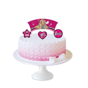 Topper Para Bolo Barbie Com 4 Unidades-109145