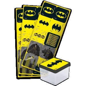 Adesivo Quadrado Batman Geek Com 30 Unidades-105957-78432