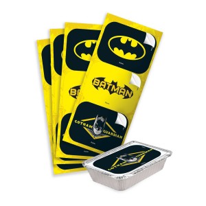 Adesivo Retangular Batman Geek Com 12 Unidades-105958