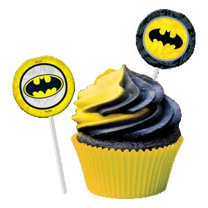 Bandeirinha Para Docinhos Batman Geek Com 8 Unidades-105960-47355