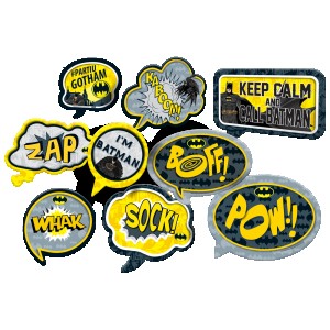 Kit Placas Batman Geek Com 9 Unidades-105964-21040