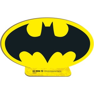 Personagem Mdf P Simbolo Batman Geek Com 6 Unidades