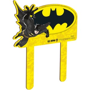 Topo Para Bolo Mdf Batman Geek Com 6 Unidades