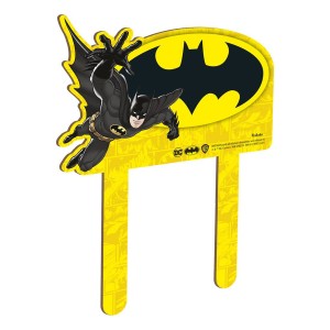 Topo Para Bolo Mdf Batman Geek Com 6 Unidades-109360