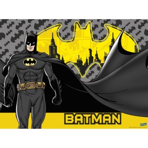 Painel Decorativo Em Tnt Batman Geek 5 Unidades