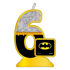 Vela Temática Batman Geek Nº6 5 Unidades