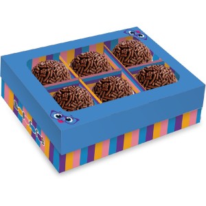 Caixa 6 Bombons Bolofofos 6 Unidades-111626-46923