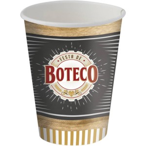 Copo Papel 200ml Boteco Com 8 Unidades