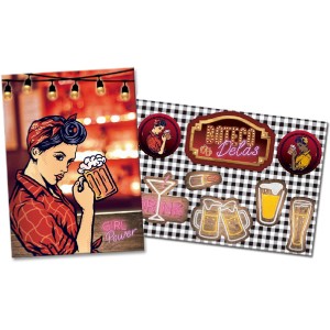 Kit Decorativo Boteco Delas Com 10 Unidades