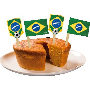 Bandeirinhas Especiais Para Doces Brasil Com 8 Unidades-110177-42529