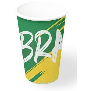 Copo Papel 300ml Brasil 96 Unidades-110186-59303