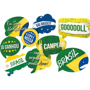 Kit Placas Brasil Com 9 Unidades-110193-41267