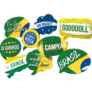 Kit Placas Brasil Com 9 Unidades-110193-82264