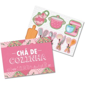 Kit Decorativo Chá De Cozinha Com 10 Unidades