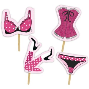 Bandeirinhas Especiais Para Docinhos Chá Lingerie Com 8 Unidades-110445-44946