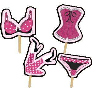 Bandeirinhas Especiais Para Docinhos Chá Lingerie Com 8 Unidades-110445-67720