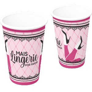 Copo Papel 300ml Chá Lingerie Com 8 Unidades-110449-84463