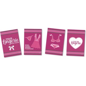 Quadros Decorativos Chá Lingerie Com 4 Unidades