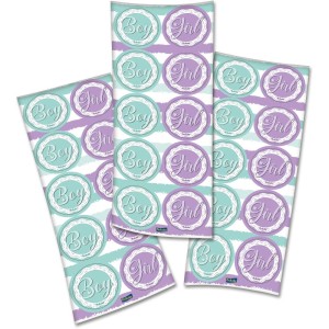 Adesivo Chá Revelação Com 30 Unidades