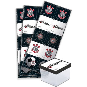 Adesivo Quadrado Corinthians Com 30 Unidades
