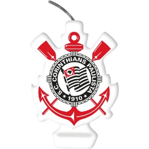 Vela Emblema Corinthians Com 10 Unidades