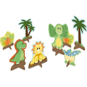 Decoração De Mesa Dino Baby Com 8 Unidades