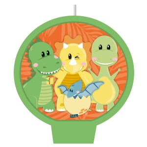 Vela Plana Dino Baby 5 Unidades-108937-39227