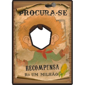 Painel Procurado Festa Junina Divertida 3 Unidades-111178-79829