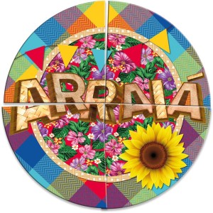 Painel Decorativo Festa Junina Tradicional 5 Unidades