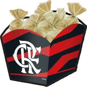 Cachepot Médio Flamengo Com 8 Unidades-110465-12774