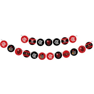 Faixa Decorativa Redonda Flamengo 12 Unidades