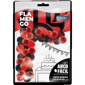 Kit Arco Fácil De Balões Flamengo 3 Unidades-111562-80396