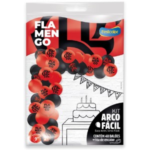 Kit Arco Fácil De Balões Flamengo 3 Unidades-111562-87707